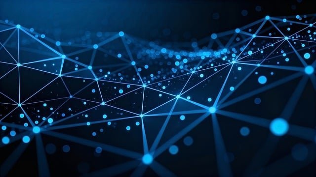 Image symbolisant la connexion entre différents points tel des neurones ou le réseau internet