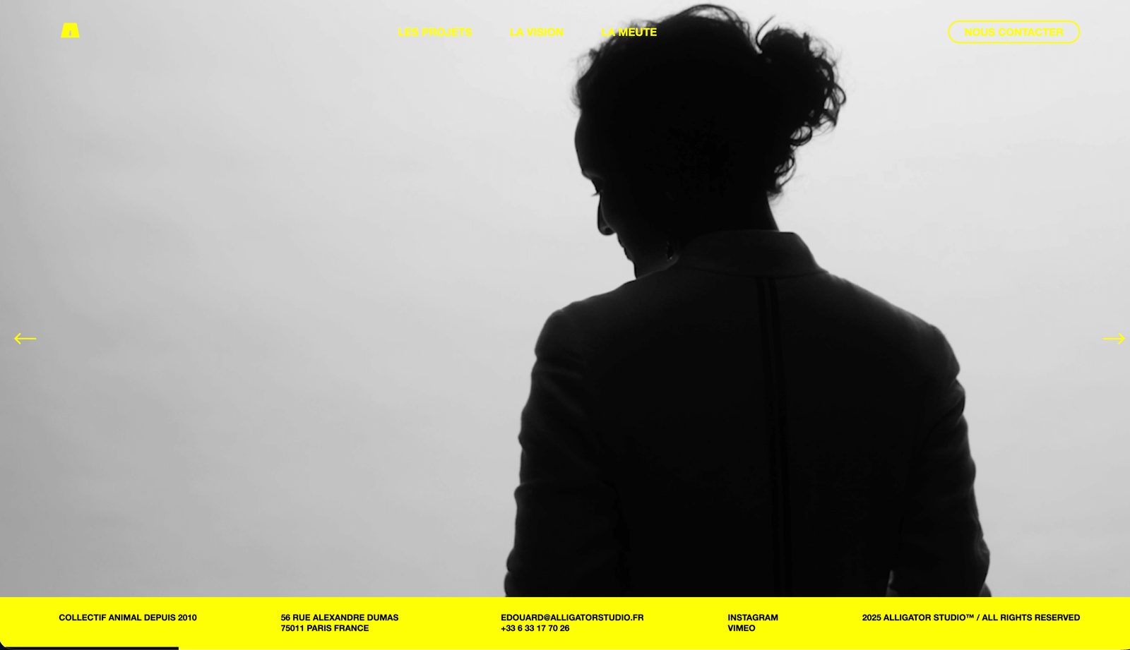 Site web développé pour Alligator Studio - Refonte complète HTML CSS JavaScript